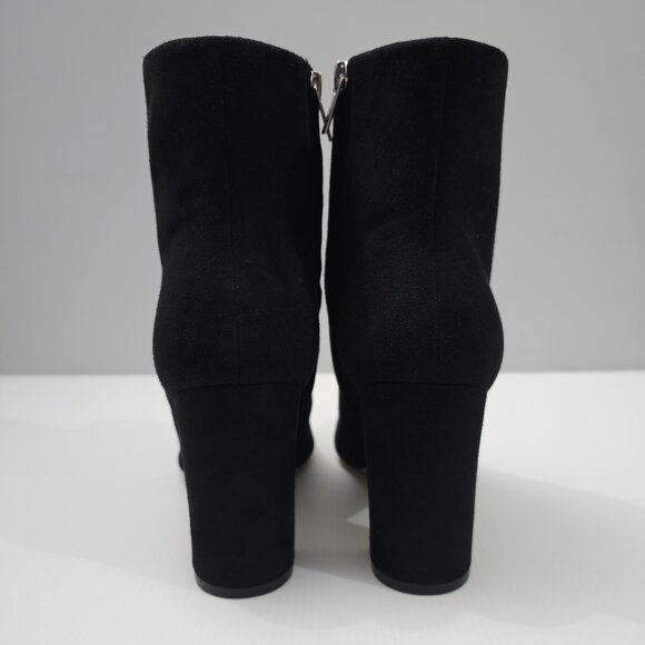Marc Fisher Ulani Ankle Bootie Womens 10 Black Suede Block Heel Pointed Toe - Picture 7 of 15